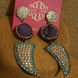NWT Sassy Jones earrings & another type of necklace